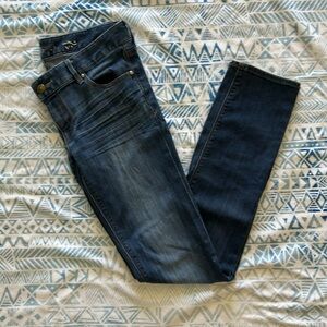 Express Jeans Distressed Dark Wash